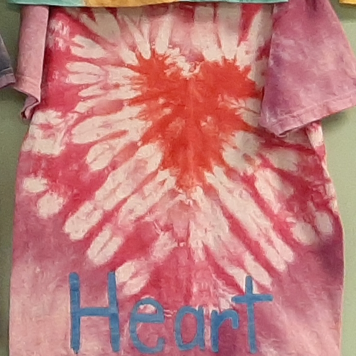Heart Tie Dye Design