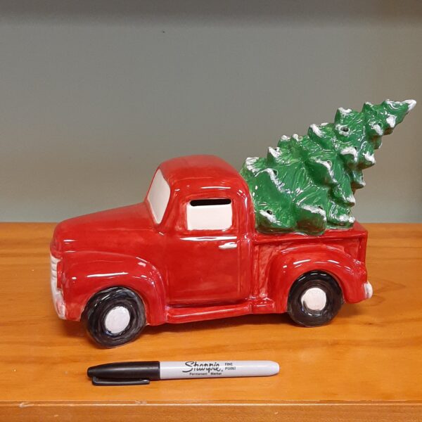 Vintage Truck with Tree - Painted