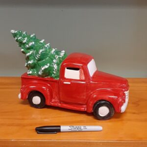 Vintage Truck with Tree - Painted