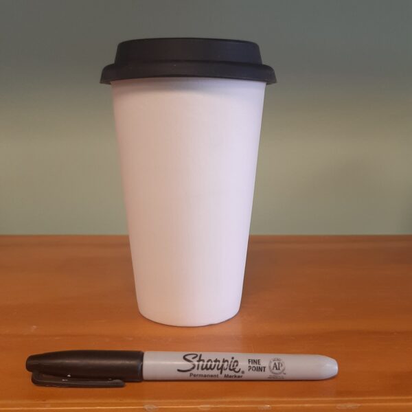 Coffee House Style Travel Mug  with Silicone Lid