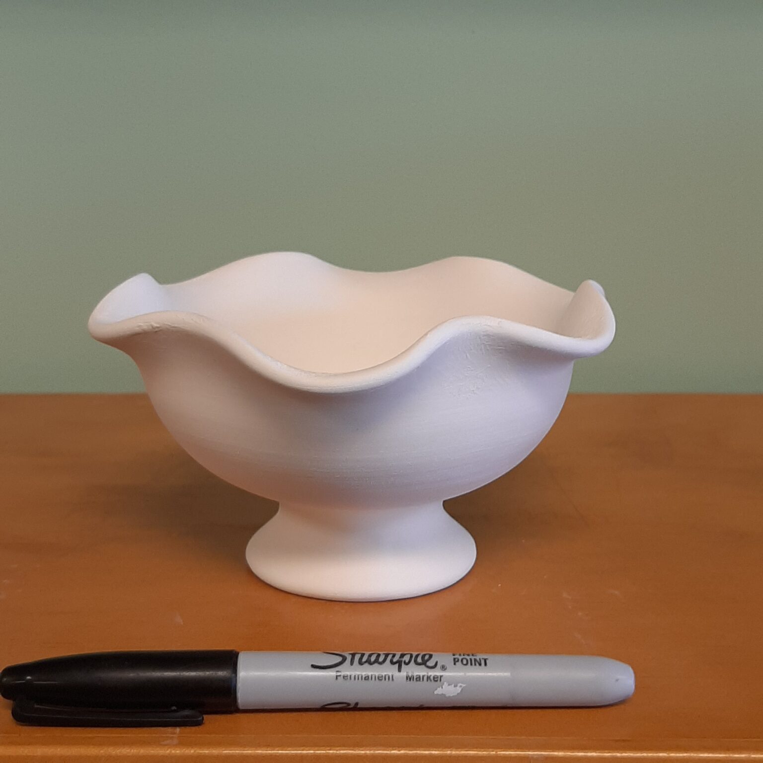 Ruffled Footed Ice Cream Bowl Your Creation Station