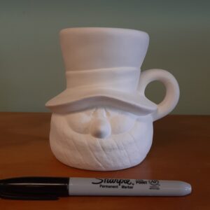 Snowman Mug with Scarf