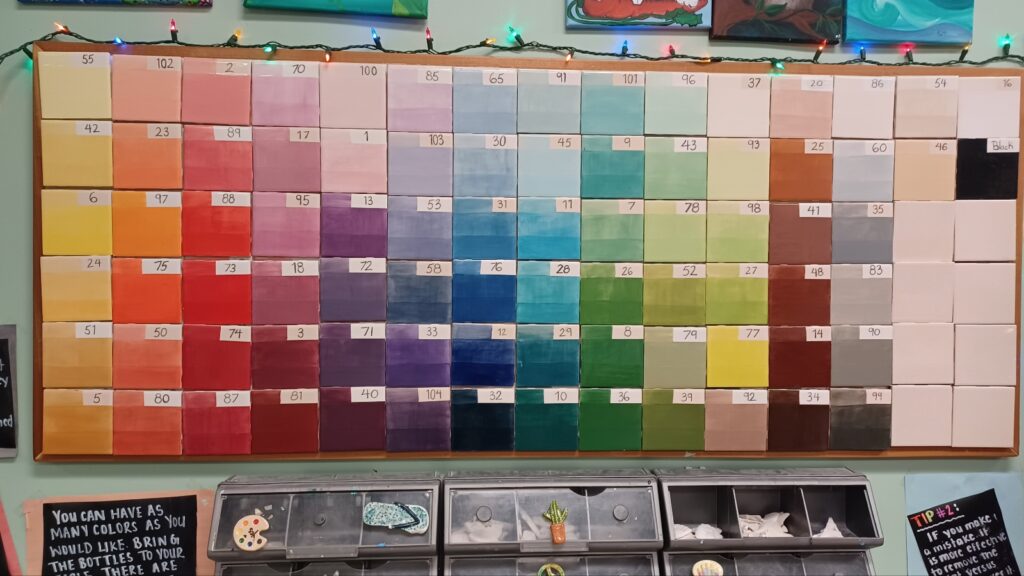 Color Chart at Your Creation Station