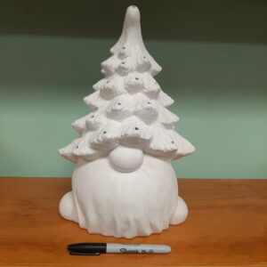 Gnome with Tree Hat and Lights