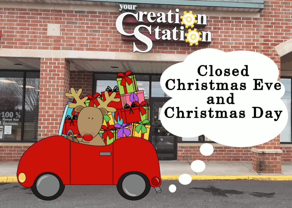 Closed Christmas Eve and Christmas Day