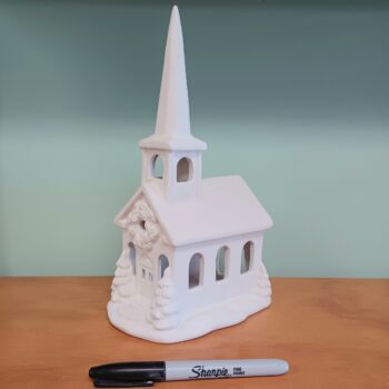 Holiday Village Church Lantern