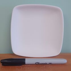 Square Coupe Dipping Plate