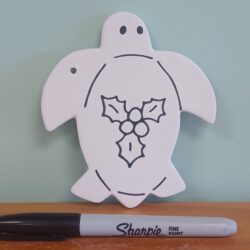 Hand Detailed Sea Turtle Party Ornament