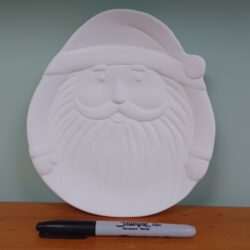 Vintage Chubby Santa Plate