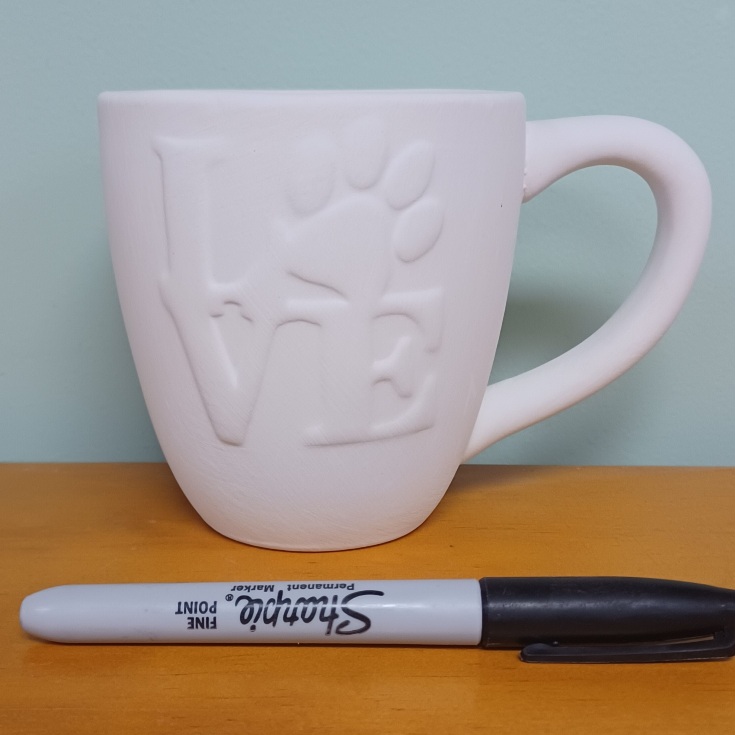 Love Paw Print Mug