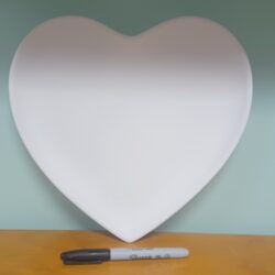 Large Heart Plate
