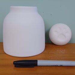 Small Paw Print Jar