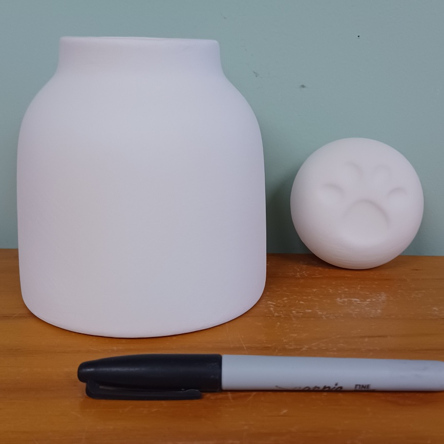 Small Paw Print Jar